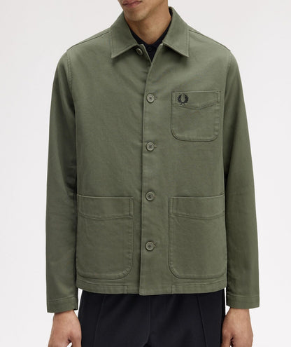 FRED PERRY BEDFORD CORDUROY OVERSHIRT JACKET LAUREL WREATH GREEN L RRP £170 BNWT