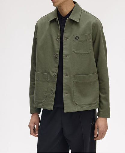 FRED PERRY BEDFORD CORDUROY OVERSHIRT JACKET LAUREL WREATH GREEN L RRP £170 BNWT