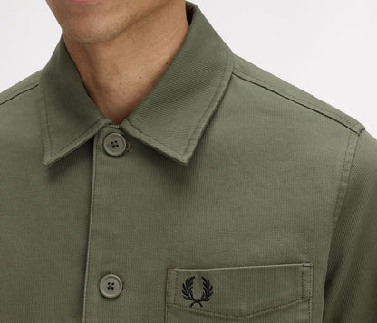 FRED PERRY BEDFORD CORDUROY OVERSHIRT JACKET LAUREL WREATH GREEN L RRP £170 BNWT