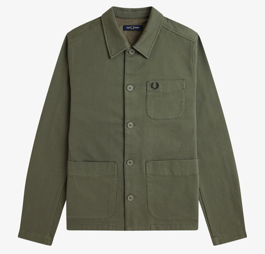 FRED PERRY BEDFORD CORDUROY OVERSHIRT JACKET LAUREL WREATH GREEN L RRP £170 BNWT