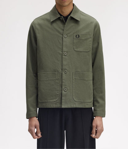 FRED PERRY BEDFORD CORDUROY OVERSHIRT JACKET LAUREL WREATH GREEN L RRP £170 BNWT