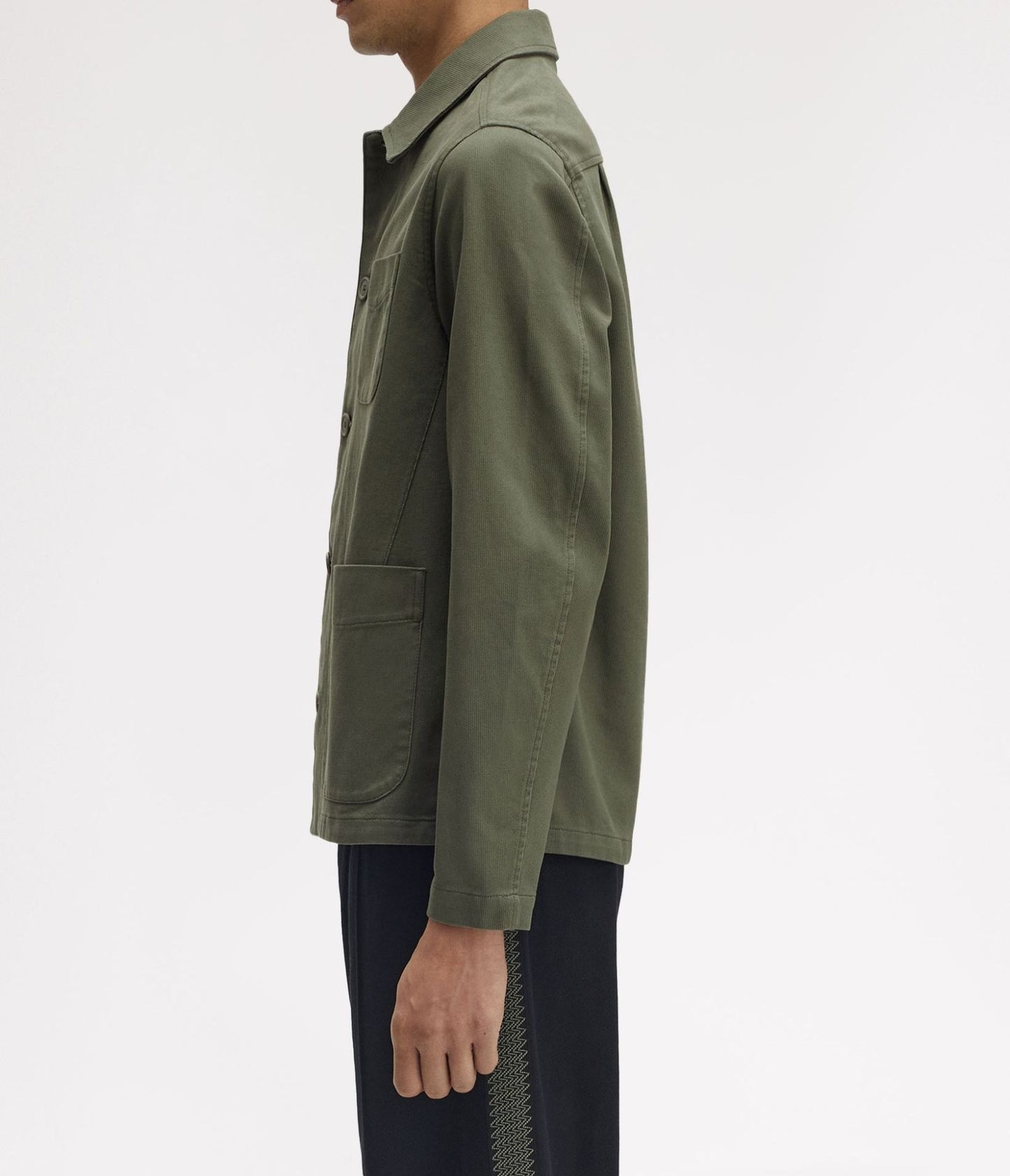 FRED PERRY BEDFORD CORDUROY OVERSHIRT JACKET LAUREL WREATH GREEN L RRP £170 BNWT