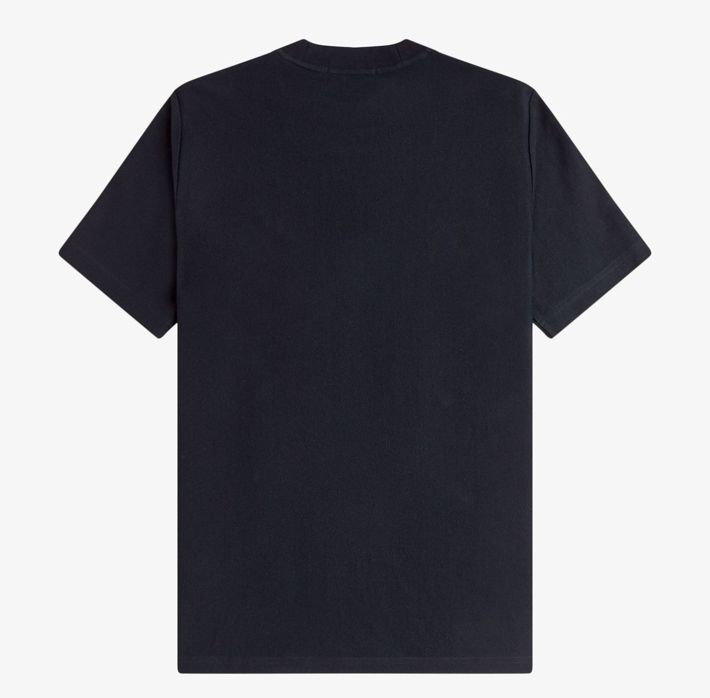 FRED PERRY VERTICAL STRIPE PIQUE COTTON T-SHIRT BLACK/BLUE RRP £65 BNWT