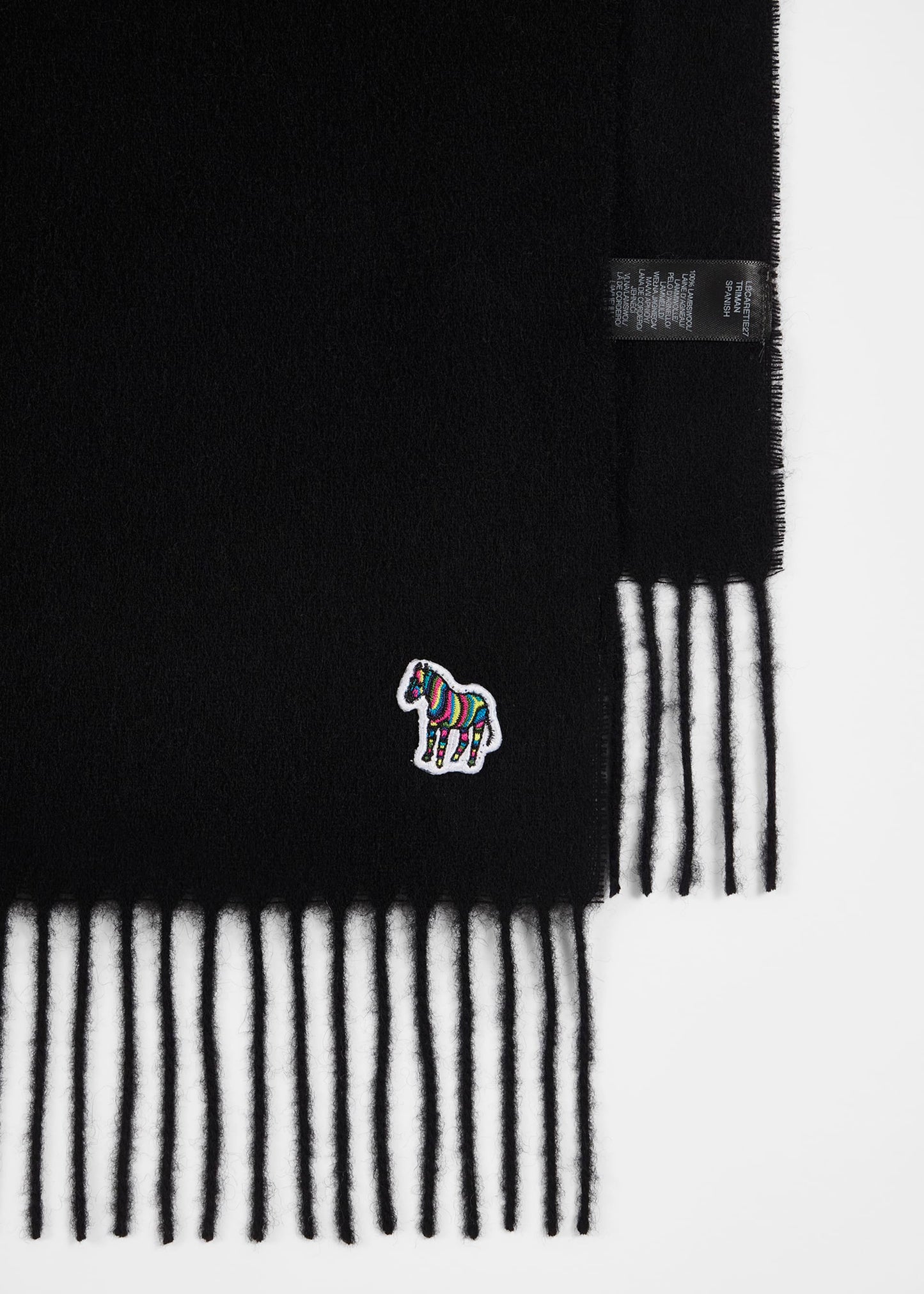 PAUL SMITH PS LAMBSWOOL SCARF BLACK RRP £100 BNWT