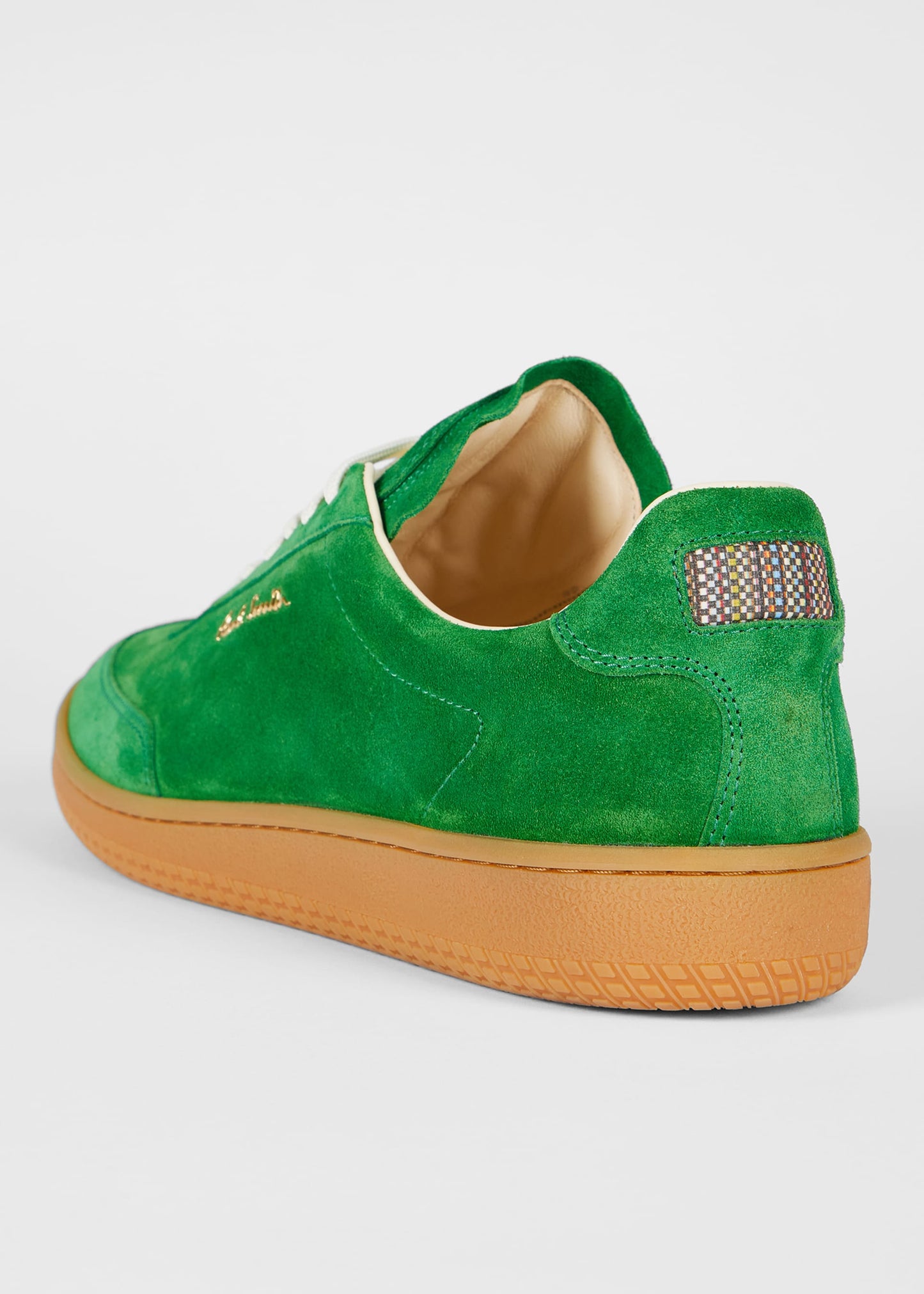 PAUL SMITH COMO SUEDE LEATHER TRAINERS GREEN UK 9 RRP £325 BNIB