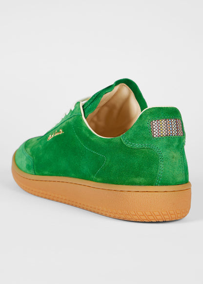 PAUL SMITH COMO SUEDE LEATHER TRAINERS GREEN UK 9 RRP £325 BNIB