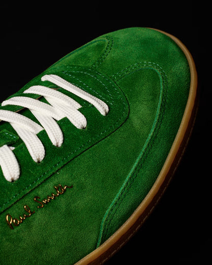 PAUL SMITH COMO SUEDE LEATHER TRAINERS GREEN UK 9 RRP £325 BNIB