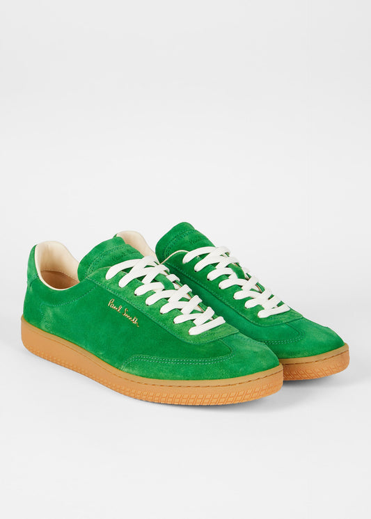 PAUL SMITH COMO SUEDE LEATHER TRAINERS GREEN UK 9 RRP £325 BNIB