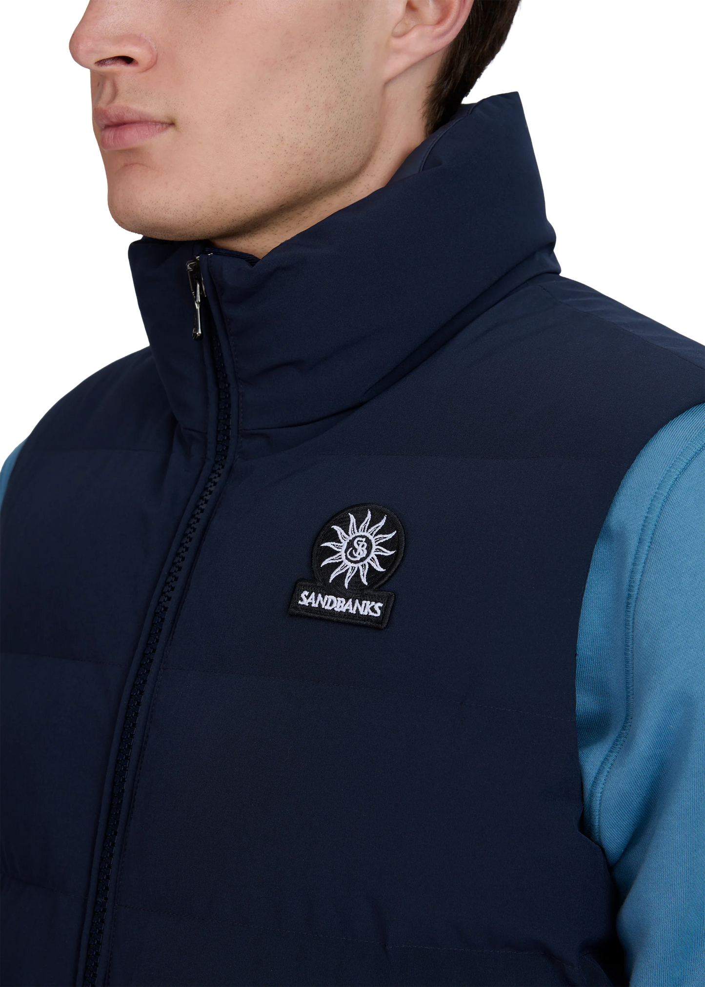 SANDBANKS EXPLORER PUFFA GILET DARK NAVY BLUE 2XL RRP £345 BNWT