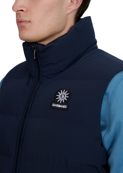 SANDBANKS EXPLORER PUFFA GILET DARK NAVY BLUE 2XL RRP £345 BNWT