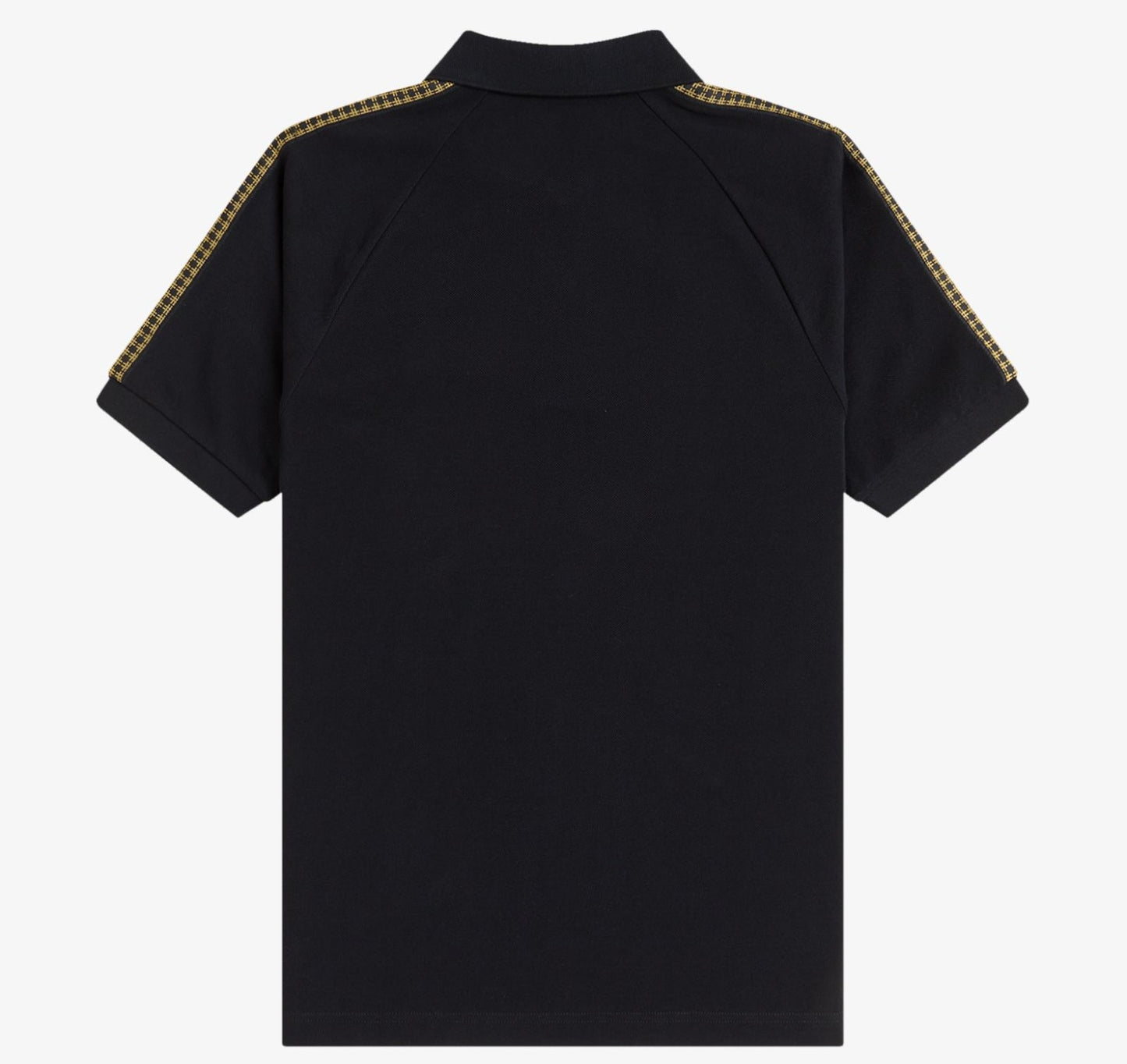 FRED PERRY CROSS TAPE PIQUE COTTON POLO SHIRT BLACK RRP £90 BNWT