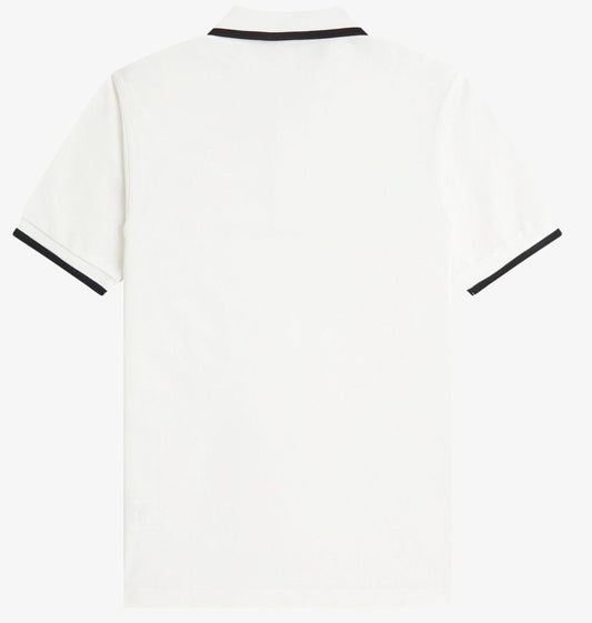 FRED PERRY COLLAR DETAIL TIPPED PIQUE POLO SHIRT SNOW WHITE 2XL RRP £80 BNWT