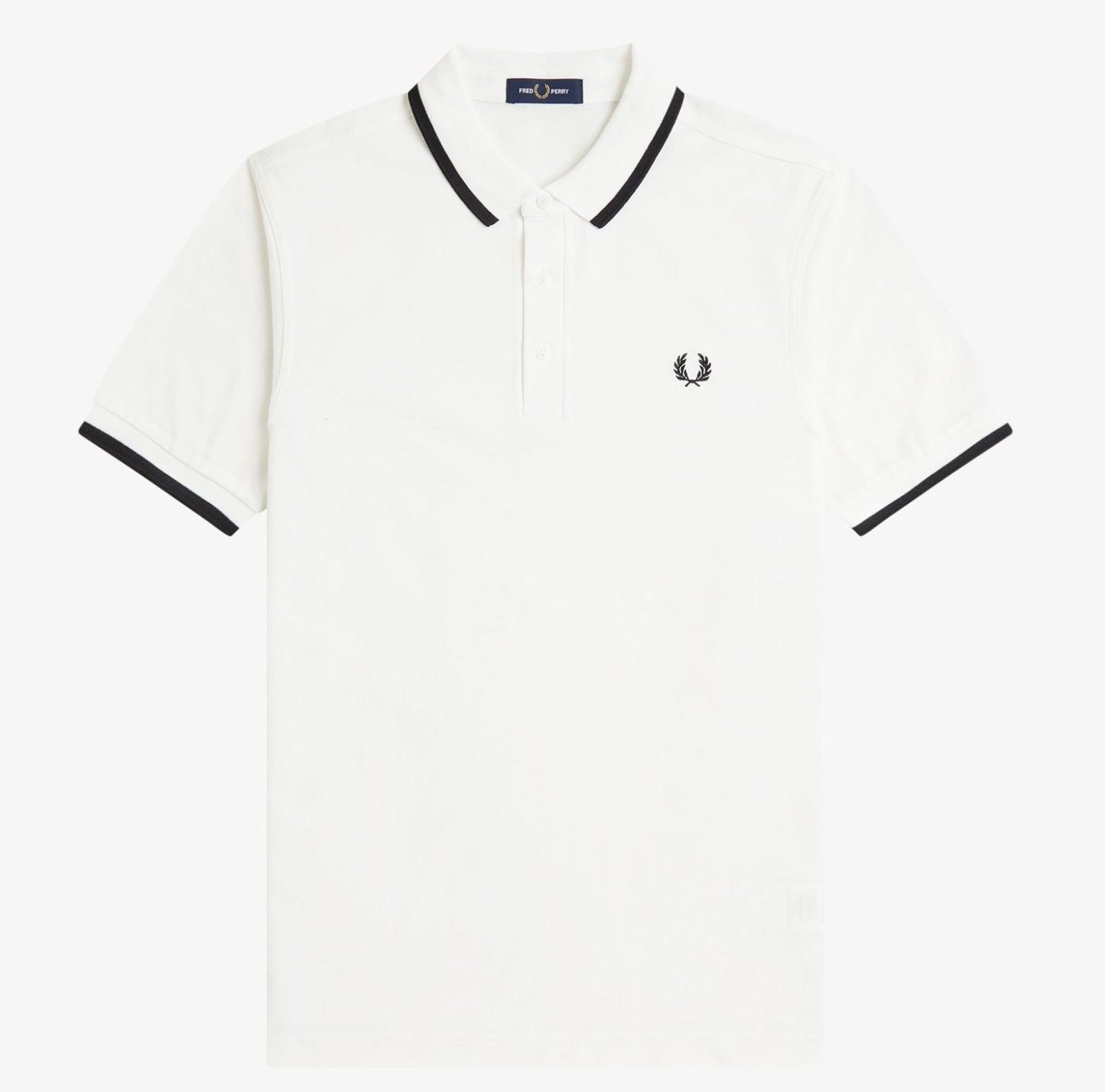 FRED PERRY COLLAR DETAIL TIPPED PIQUE POLO SHIRT SNOW WHITE 2XL RRP £80 BNWT