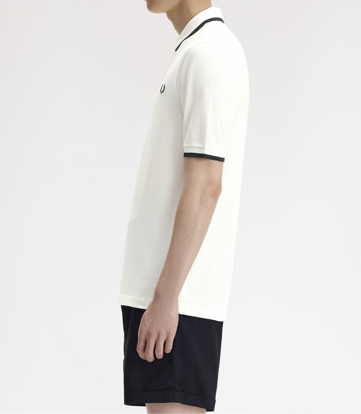 FRED PERRY COLLAR DETAIL TIPPED PIQUE POLO SHIRT SNOW WHITE 2XL RRP £80 BNWT