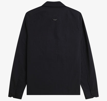 FRED PERRY RIPSTOP POCKET POLYAMIDE OVERSHIRT JACKET BLACK XL RRP £150 BNWT