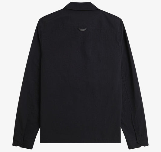 FRED PERRY RIPSTOP POCKET POLYAMIDE OVERSHIRT JACKET BLACK XL RRP £150 BNWT