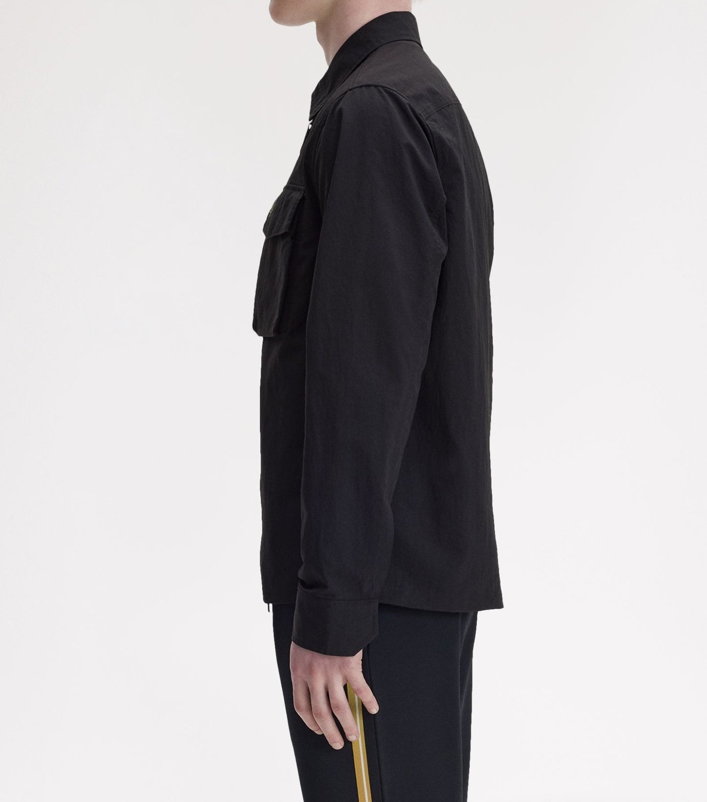 FRED PERRY RIPSTOP POCKET POLYAMIDE OVERSHIRT JACKET BLACK XL RRP £150 BNWT
