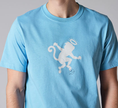 PAUL SMITH ANGEL MONKEY ORGANIC COTTON T-SHIRT LIGHT BLUE 2XL RRP £70 BNWT