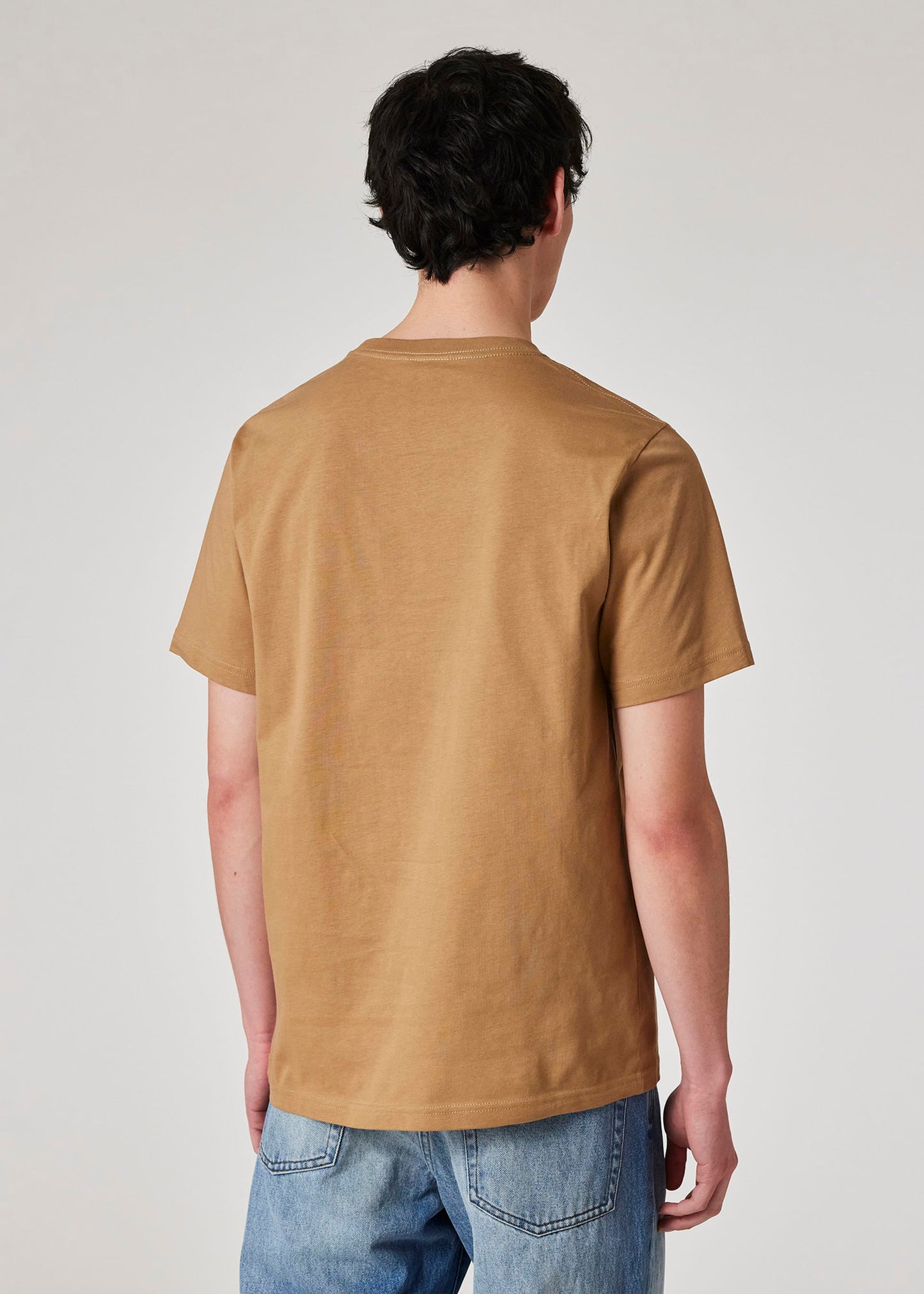 PAUL SMITH PS ZEBRA LOGO COTTON T-SHIRT CAMEL BROWN RRP £60 BNWT