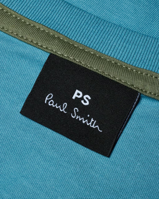 PAUL SMITH PS ZEBRA LOGO T-SHIRT LIGHT TEAL (32B) RRP £70 BNWT