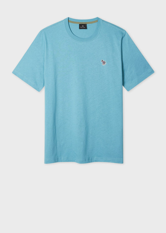 PAUL SMITH PS ORGANIC COTTON ZEBRA LOGO T-SHIRT LIGHT TEAL (32B) RRP £70 BNWT