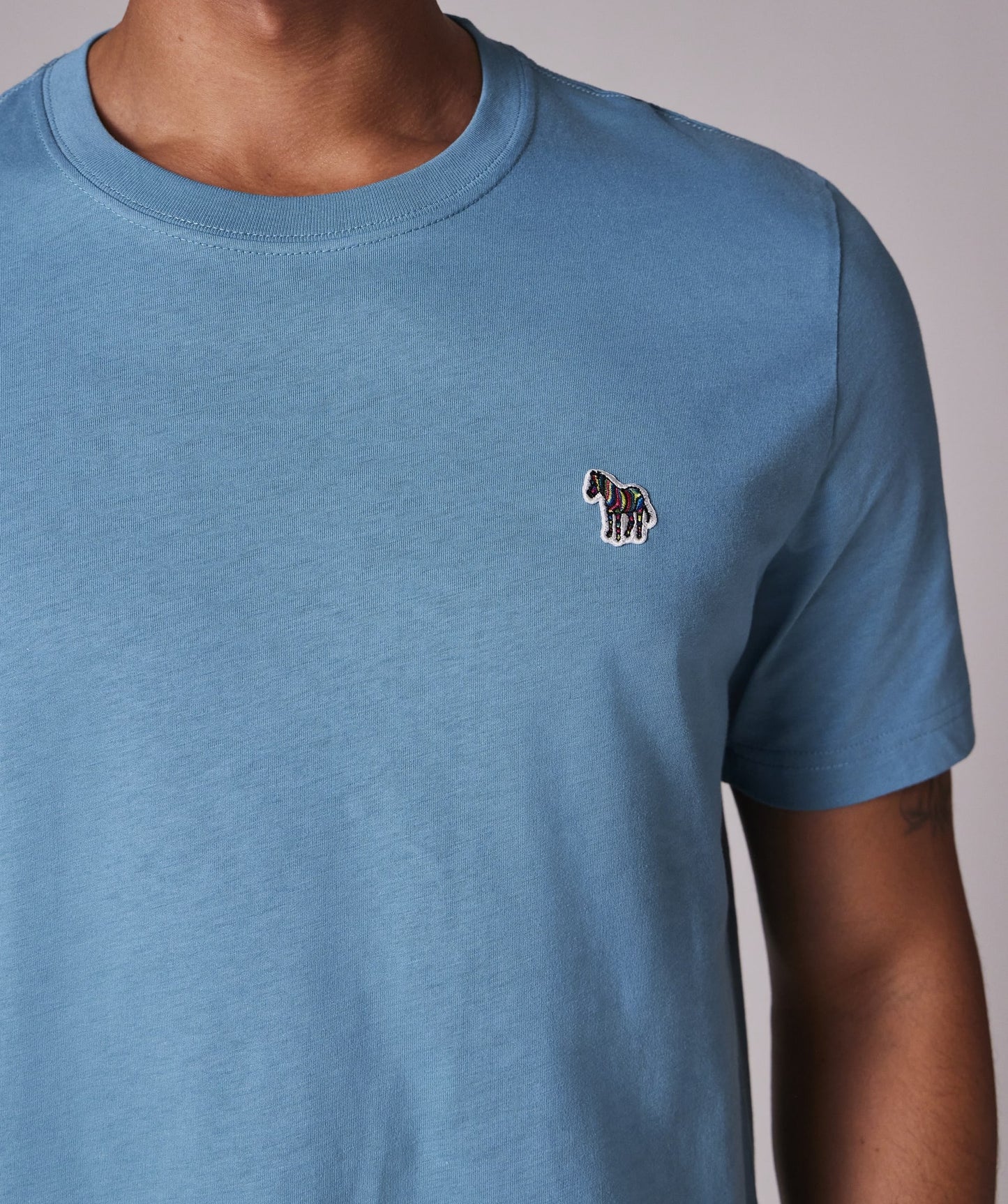 PAUL SMITH PS ZEBRA LOGO T-SHIRT LIGHT TEAL (32B) RRP £70 BNWT