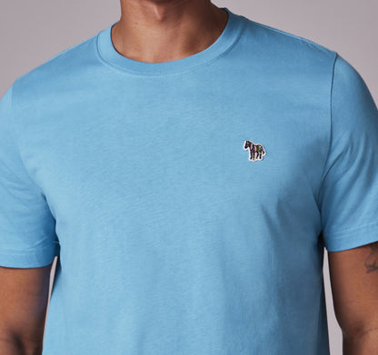 PAUL SMITH PS ZEBRA LOGO T-SHIRT MID BLUE (41F) RRP £70 BNWT