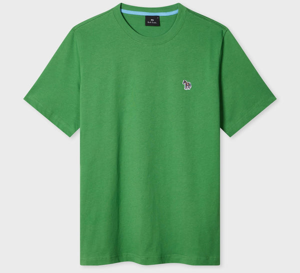 PAUL SMITH PS ORGANIC COTTON ZEBRA LOGO T-SHIRT MID GREEN 2XL RRP £70 BNWT