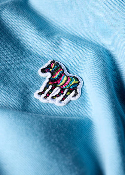 PAUL SMITH PS ORGANIC COTTON ZEBRA LOGO T-SHIRT SKY BLUE RRP £70 BNWT