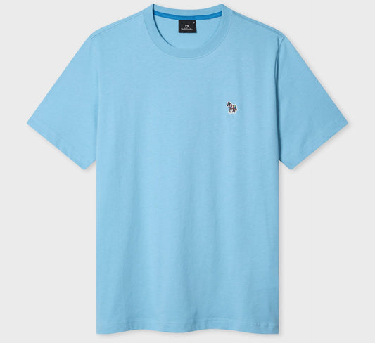 PAUL SMITH PS ORGANIC COTTON ZEBRA LOGO T-SHIRT SKY BLUE RRP £70 BNWT