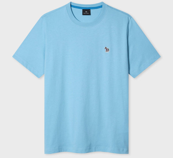 PAUL SMITH PS ORGANIC COTTON ZEBRA LOGO T-SHIRT SKY BLUE RRP £70 BNWT