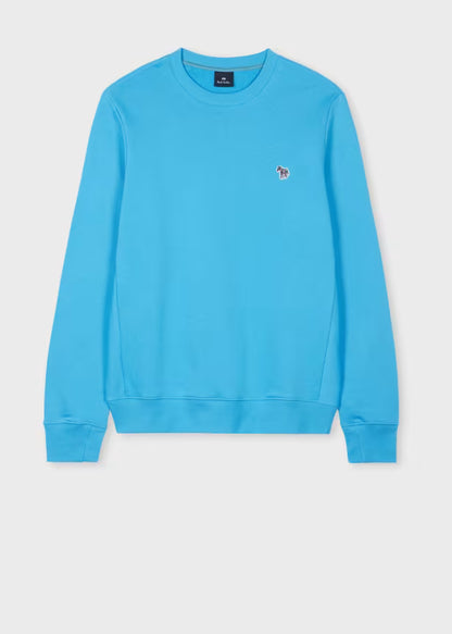 PAUL SMITH PS ZEBRA LOGO CREW NECK SWEATSHIRT MID BLUE XL RRP £125 BNWT