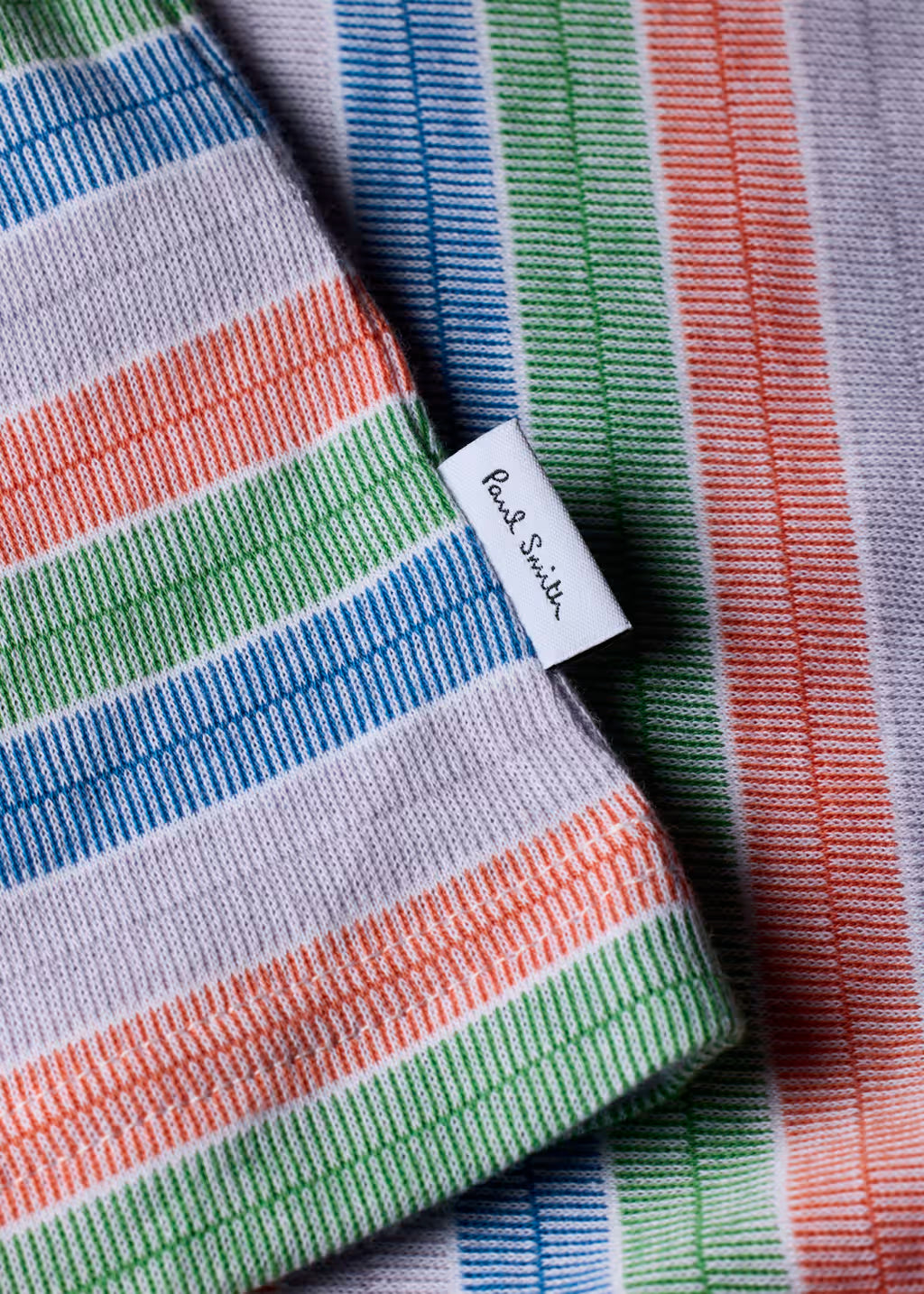PAUL SMITH PS MULTICOLOUR STRIPE COTTON POLO SHIRT WHITE/MULTI 2XL RRP £100 BNWT