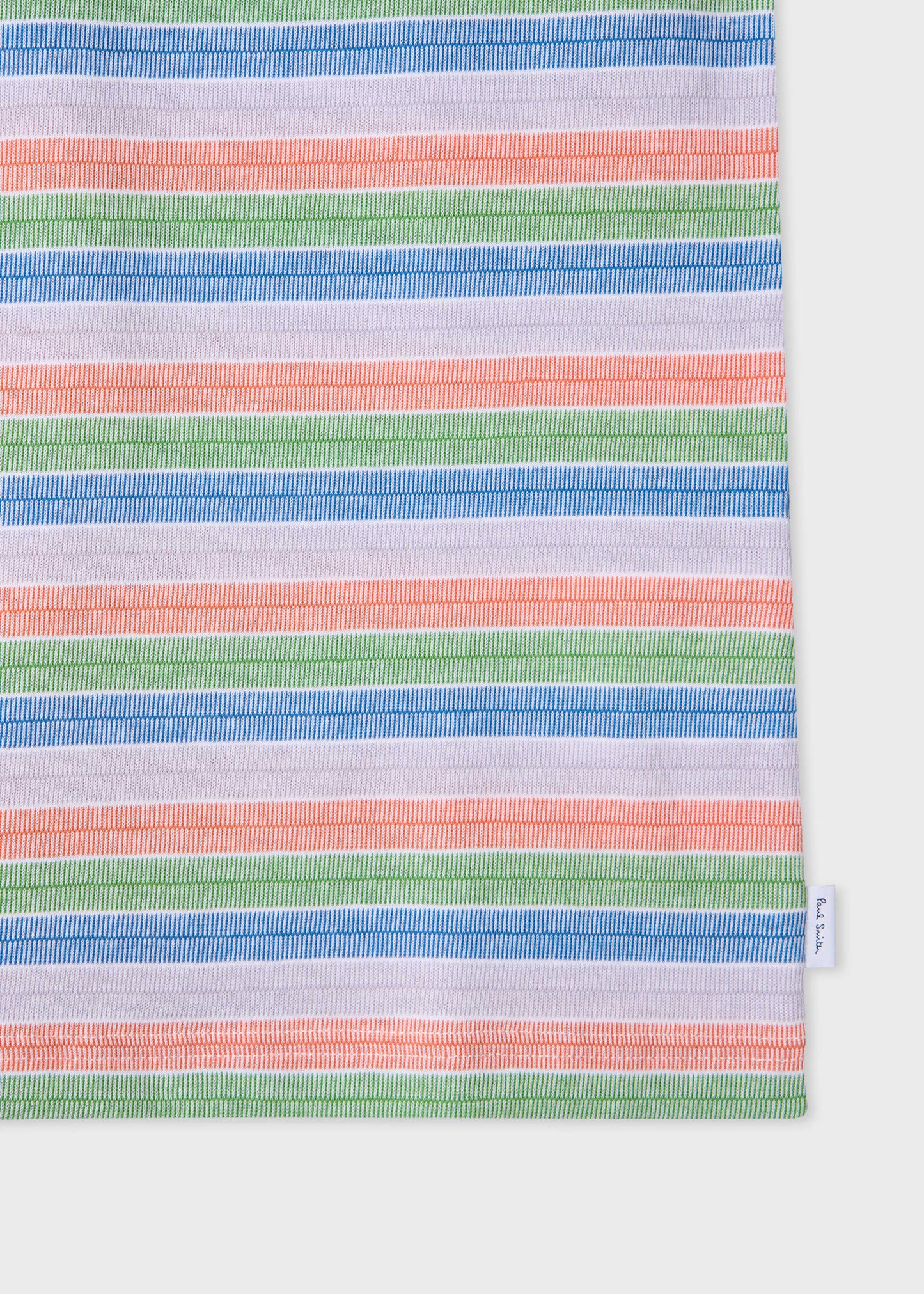 PAUL SMITH PS MULTICOLOUR STRIPE COTTON POLO SHIRT WHITE/MULTI 2XL RRP £100 BNWT