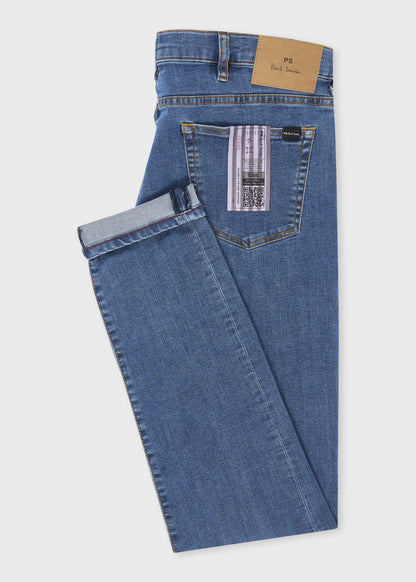 PAUL SMITH PS SLIM FIT ORGANIC REFLEX STRETCH JEANS BLUE WASH 36 REG RRP £140
