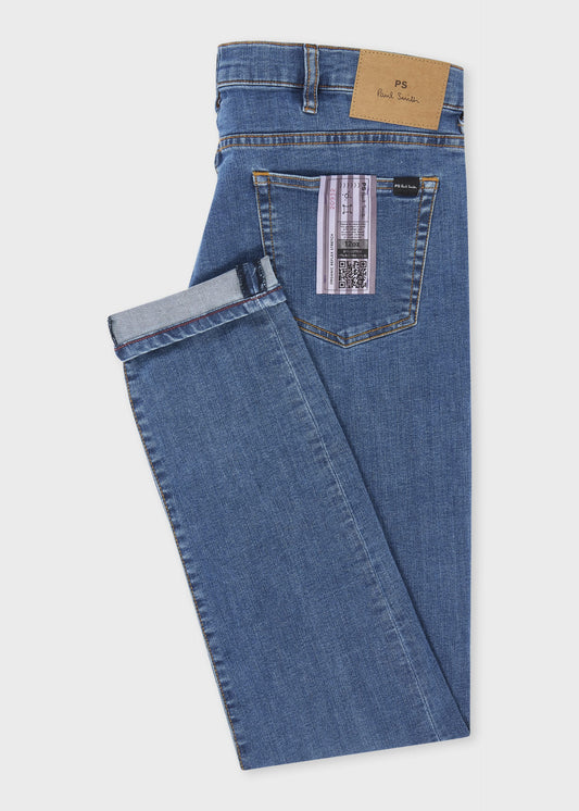 PAUL SMITH PS SLIM FIT ORGANIC REFLEX STRETCH JEANS BLUE WASH 36 REG RRP £140