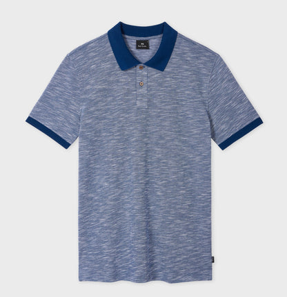 PAUL SMITH PS ORGANIC COTTON POLO SHIRT NAVY MARL RRP £95 BNWT