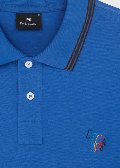 PAUL SMITH PS TIPPED BROAD STRIPE PIQUE POLO SHIRT COBALT BLUE 2XL RRP £90 BNWT