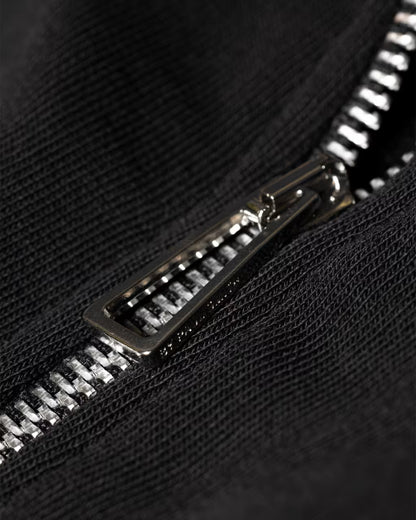 PAUL SMITH PS QUARTER ZIP COTTON FLEECE SWEATSHIRT BLACK RRP £135 BNWT