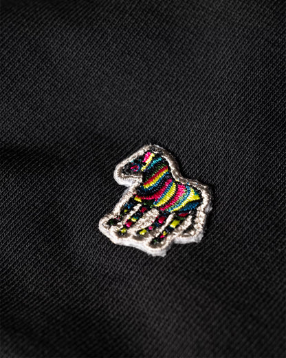 PAUL SMITH PS QUARTER ZIP COTTON FLEECE SWEATSHIRT BLACK RRP £135 BNWT