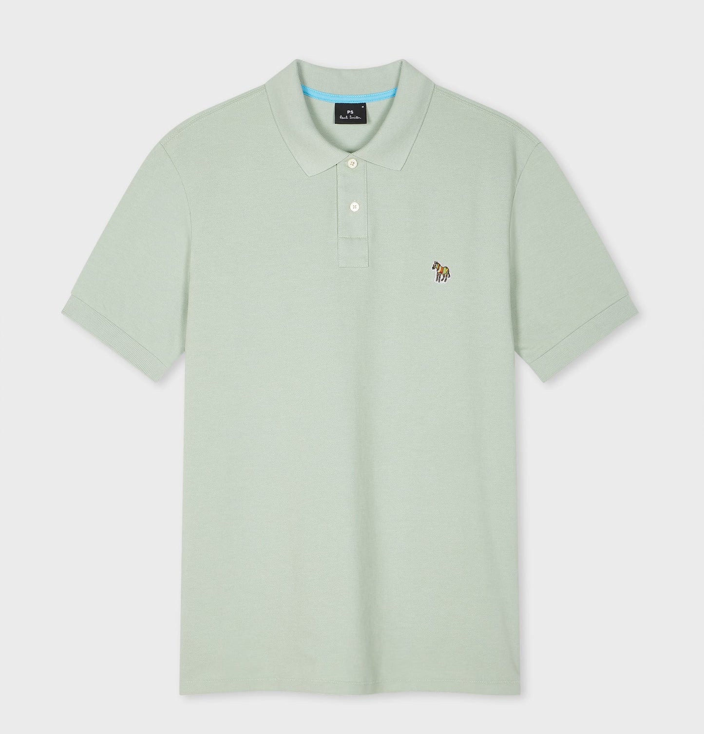 PAUL SMITH PS ZEBRA PIQUE COTTON POLO SHIRT SAGE GREEN (30B) 2XL RRP £90 BNWT