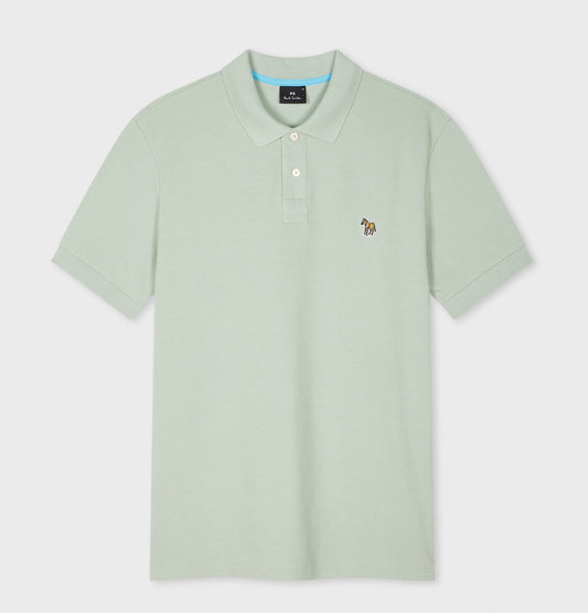 PAUL SMITH PS ZEBRA PIQUE COTTON POLO SHIRT SAGE GREEN (30B) 2XL RRP £90 BNWT