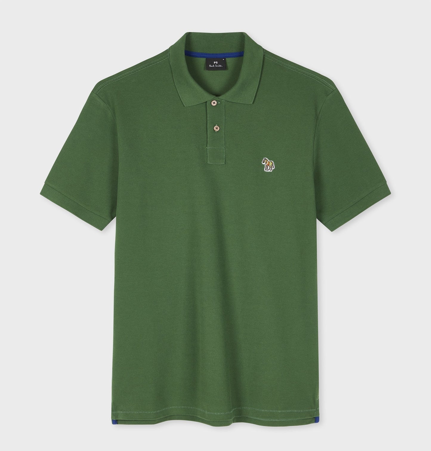 PAUL SMITH PS ZEBRA PIQUE COTTON POLO SHIRT FOREST GREEN (33D) RRP £90 BNWT