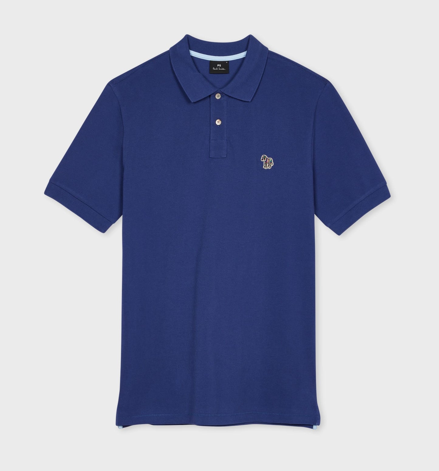 PAUL SMITH ZEBRA PIQUE COTTON POLO SHIRT DARK ROYAL BLUE (46F) 2XL RRP £90 NEW