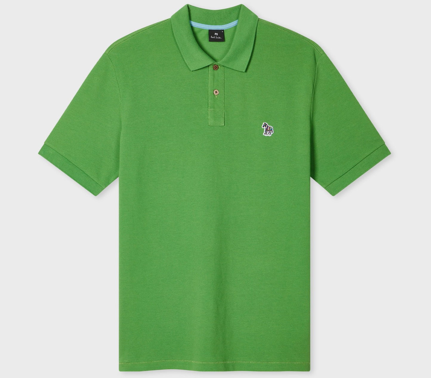 PAUL SMITH ZEBRA PIQUE COTTON POLO SHIRT MID GREEN (33E) RRP £90 NEW
