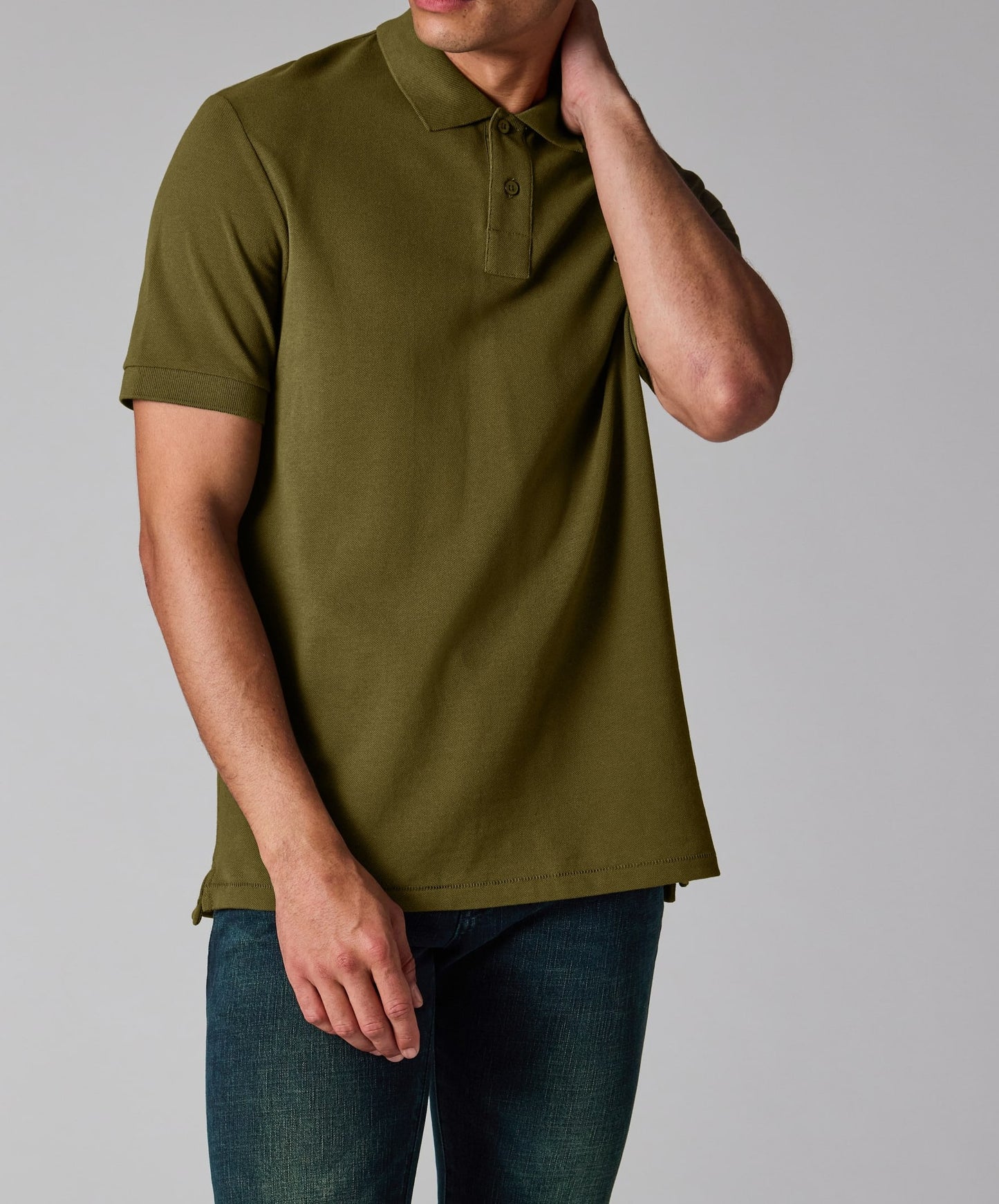 PAUL SMITH ZEBRA PIQUE COTTON POLO SHIRT KHAKI GREEN (36F) RRP £90 NEW