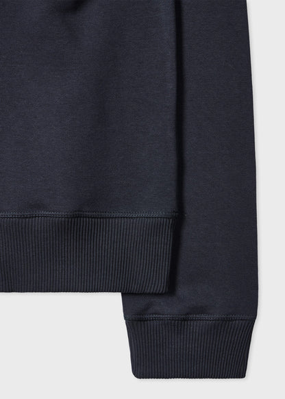 PAUL SMITH PS STITCH STRIPE EMBROIDERED SWEATSHIRT NAVY BLUE LARGE RRP £145 BNWT