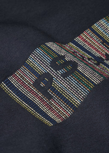 PAUL SMITH PS STITCH STRIPE EMBROIDERED SWEATSHIRT NAVY BLUE LARGE RRP £145 BNWT