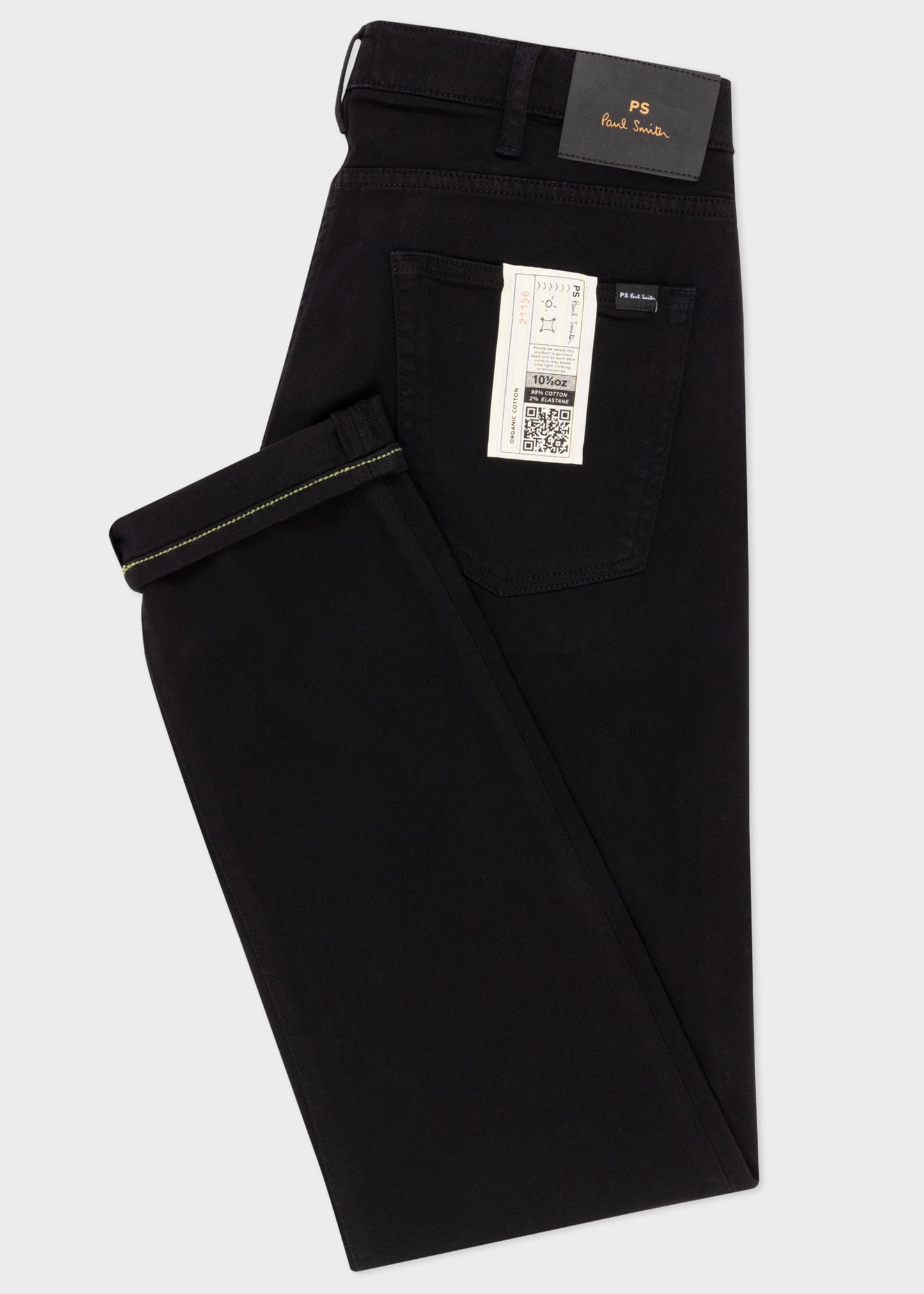 PAUL SMITH PS TAPERED FIT JEANS BLACK 38W 32L (38R) RRP £150