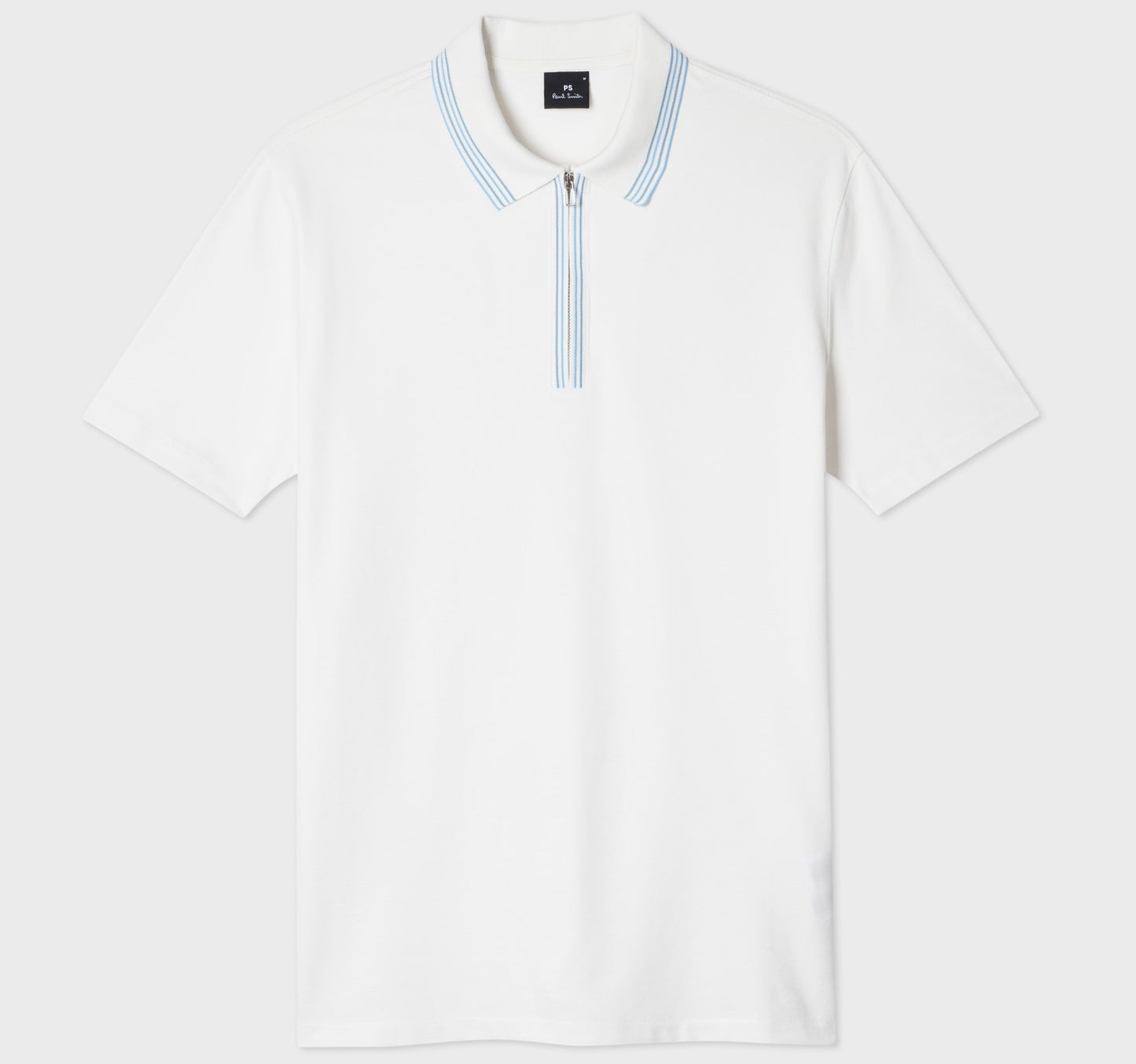 PAUL SMITH PS HALF ZIP ORGANIC COTTON POLO SHIRT ECRU OFF WHITE 2XL RRP £100 NEW